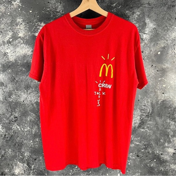 Travis Scott x McDonald's Crew T-shirt Tシャツ 関送料込 Travis Scott | Shirts | Travis Scott Mens Size Large